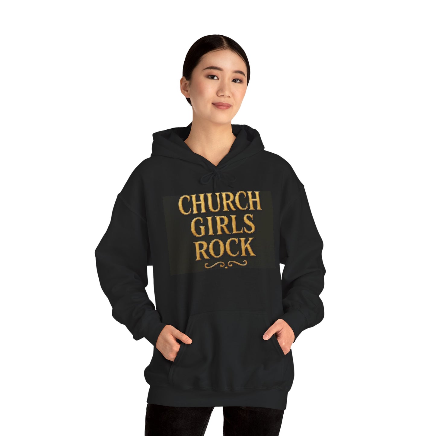 Church Girls Rock Hoodie - Inspiring Gift for Women, Cozy Sweatshirt, Church Events, Everyday Wear, Christian Apparel