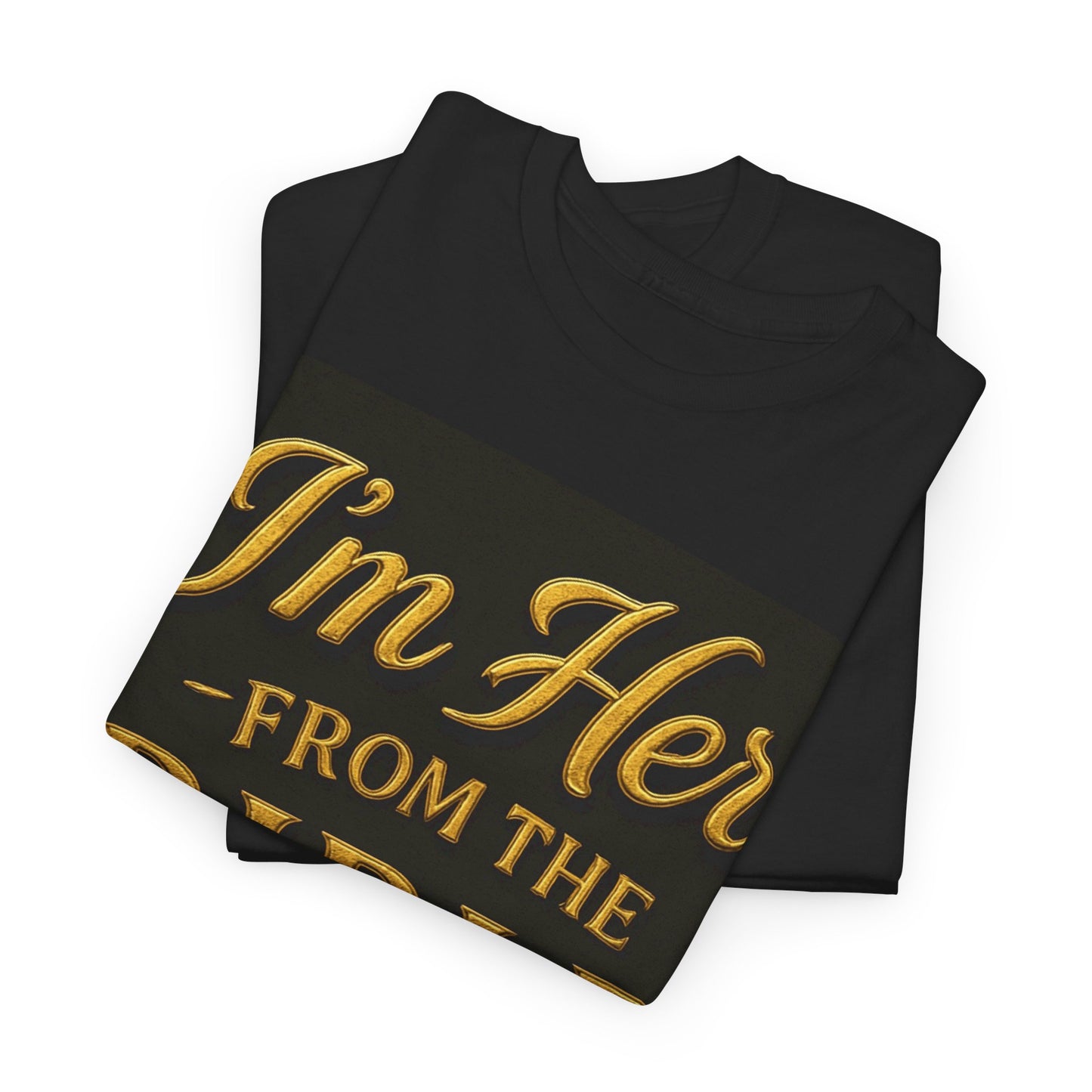I'm Her from the Bible and the Block - Unisex Heavy Cotton Tee | Faith-Inspired Everyday Wear, Christian Gift, Bible Verse Shirt, Casual Comfort Top