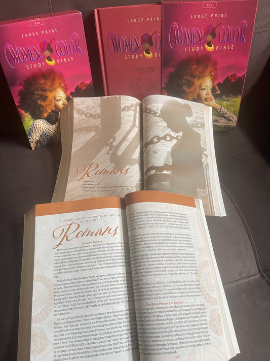 Women of Color Study Bible - Purple Luxleather Softouch Edition