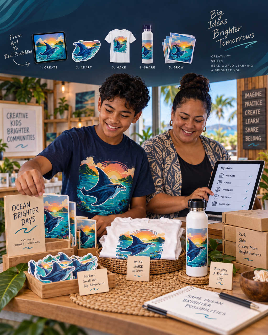 Kids Creator College parent-controlled business starter journey