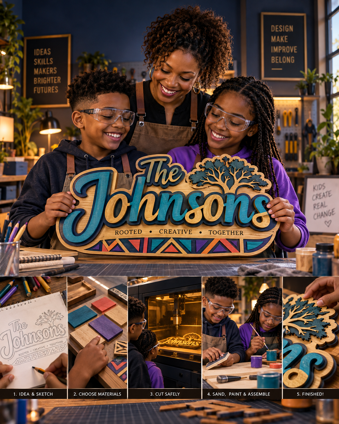 Kids Creator College supervised maker journey