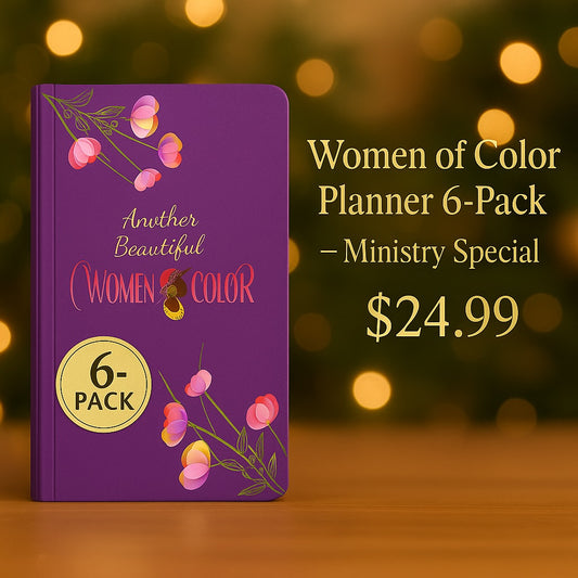 ⭐ Women of Color Planner 6-Pack — Ministry Special
