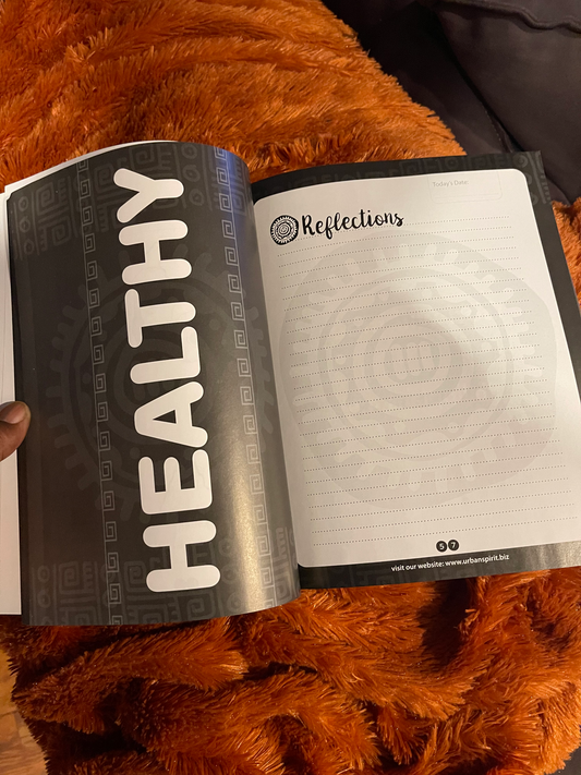 Women of Color Spiritual Self-Care Journal - Black Edition with lay-flat binding