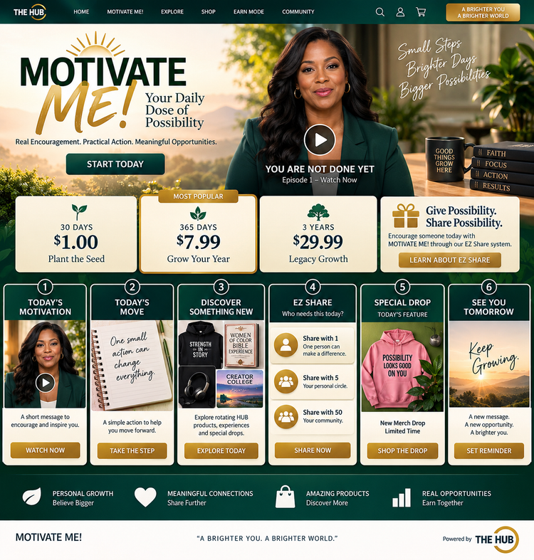 MOTIVATE ME! digital experience preview