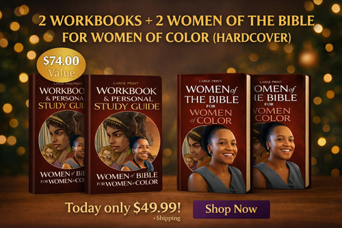 2 Workbooks + 2 Women of the Bible for Women of Color (Hardcover) — Value Bundle