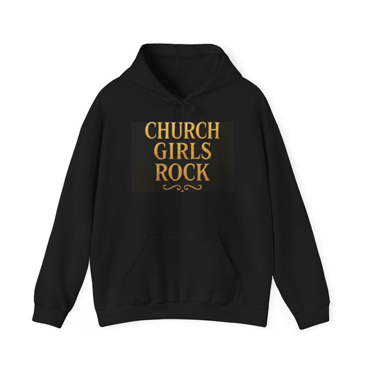 Church Girls Rock Hoodie - Inspiring Gift for Women, Cozy Sweatshirt, Church Events, Everyday Wear, Christian Apparel