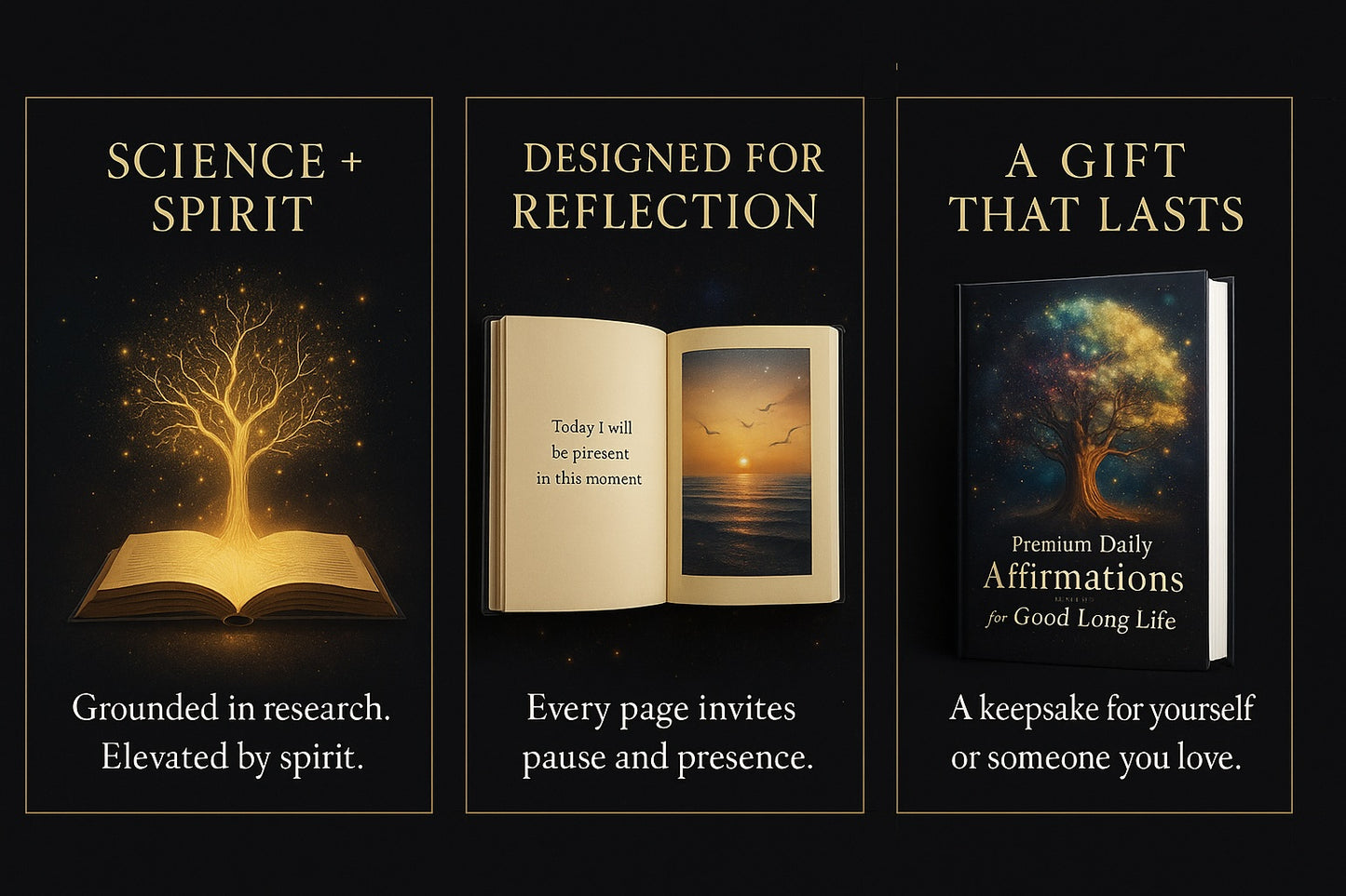 Premium Daily Affirmations for a Good Long Life: Science Meets Spirit for a Life of Joy, Purpose & Longevity Paperback&nbsp;