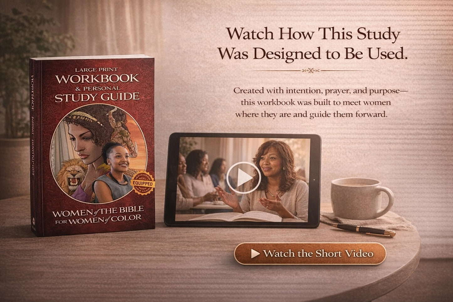 Women of the Bible for Women of Color: A Motivational  Workbook Inspirational  Personal Study Guide - Large Print