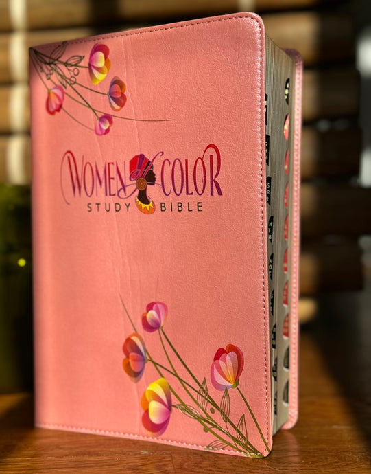 PINK 10 Pack - Women of Color Study Bible PINK LuxLeather Bible (NON INDEXED)