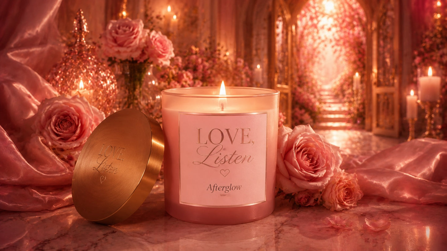 Love, Listen Candle -AFTERGLOW or Midnight