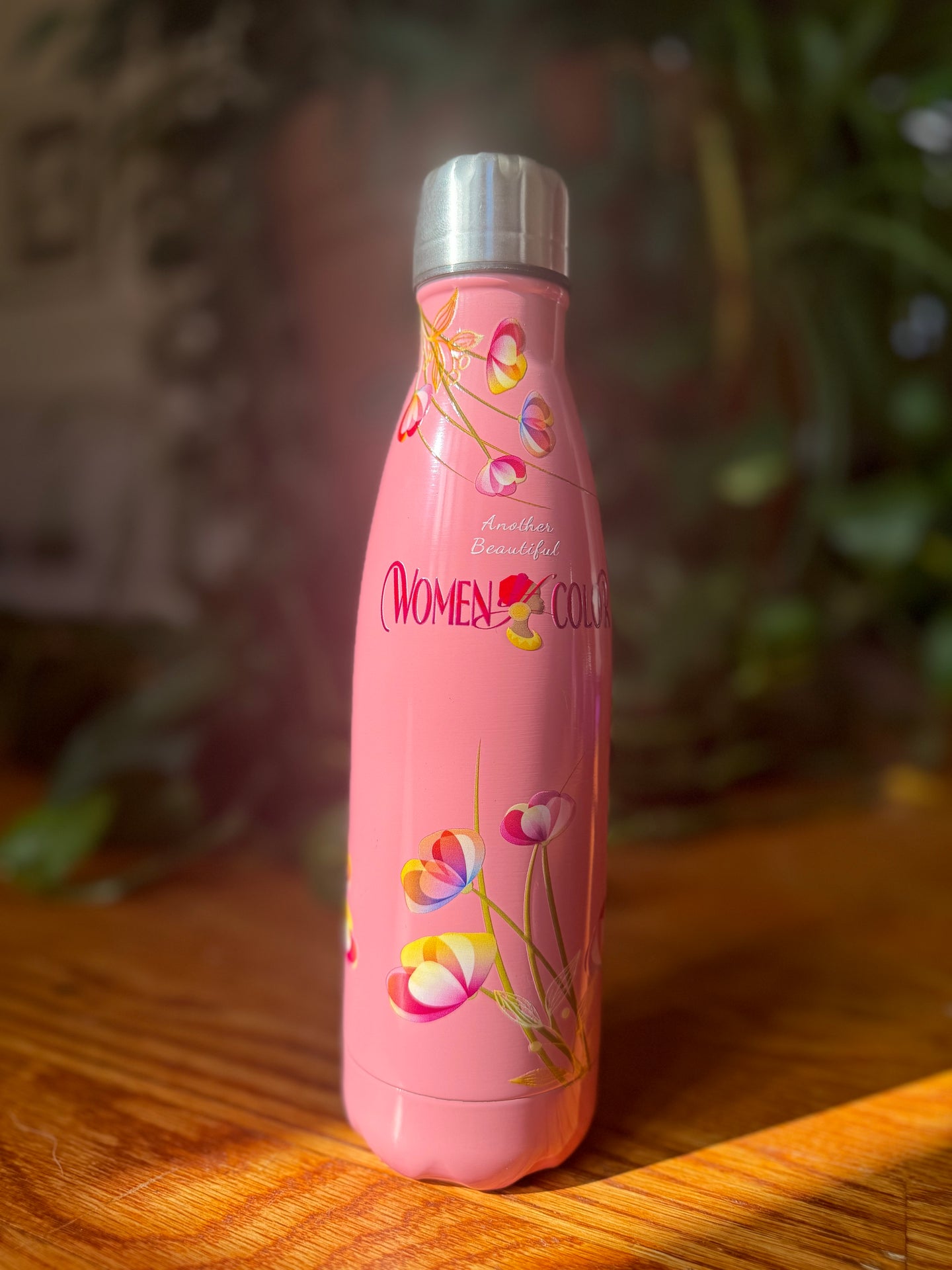 Women of Color PINK Water Bottle
