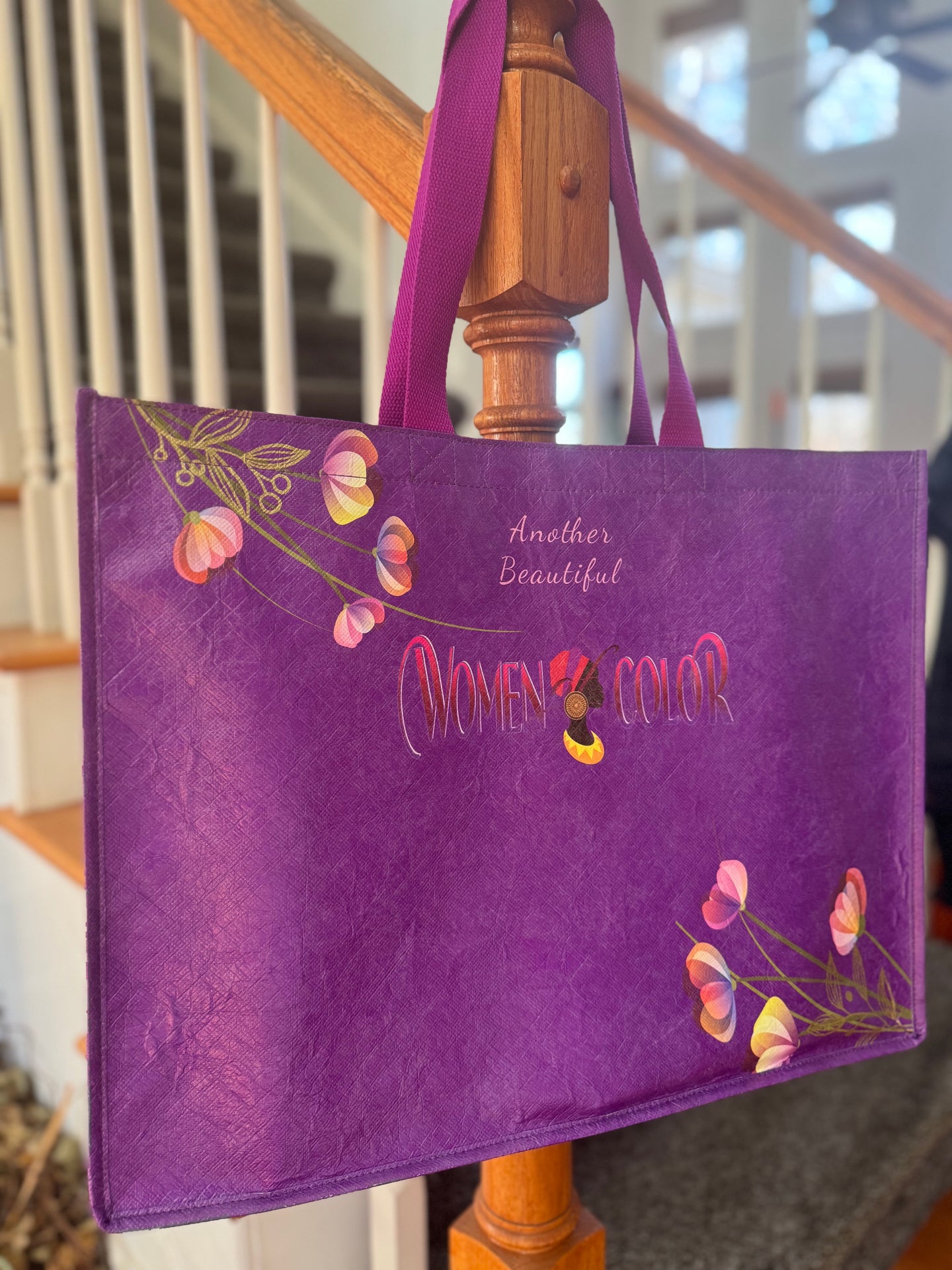 The New Women of Color Purple Tote Bag x 12