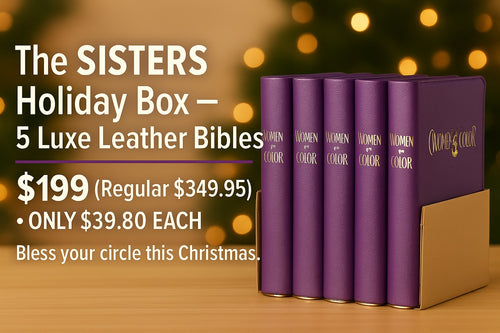 Women of Color Luxe Leather Study Bible — Sisterhood Box (5-Pack)