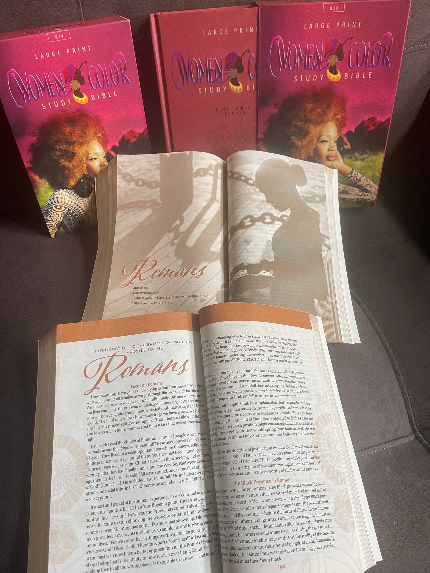 Women of Color Study Bible - Purple Luxleather Softouch Edition
