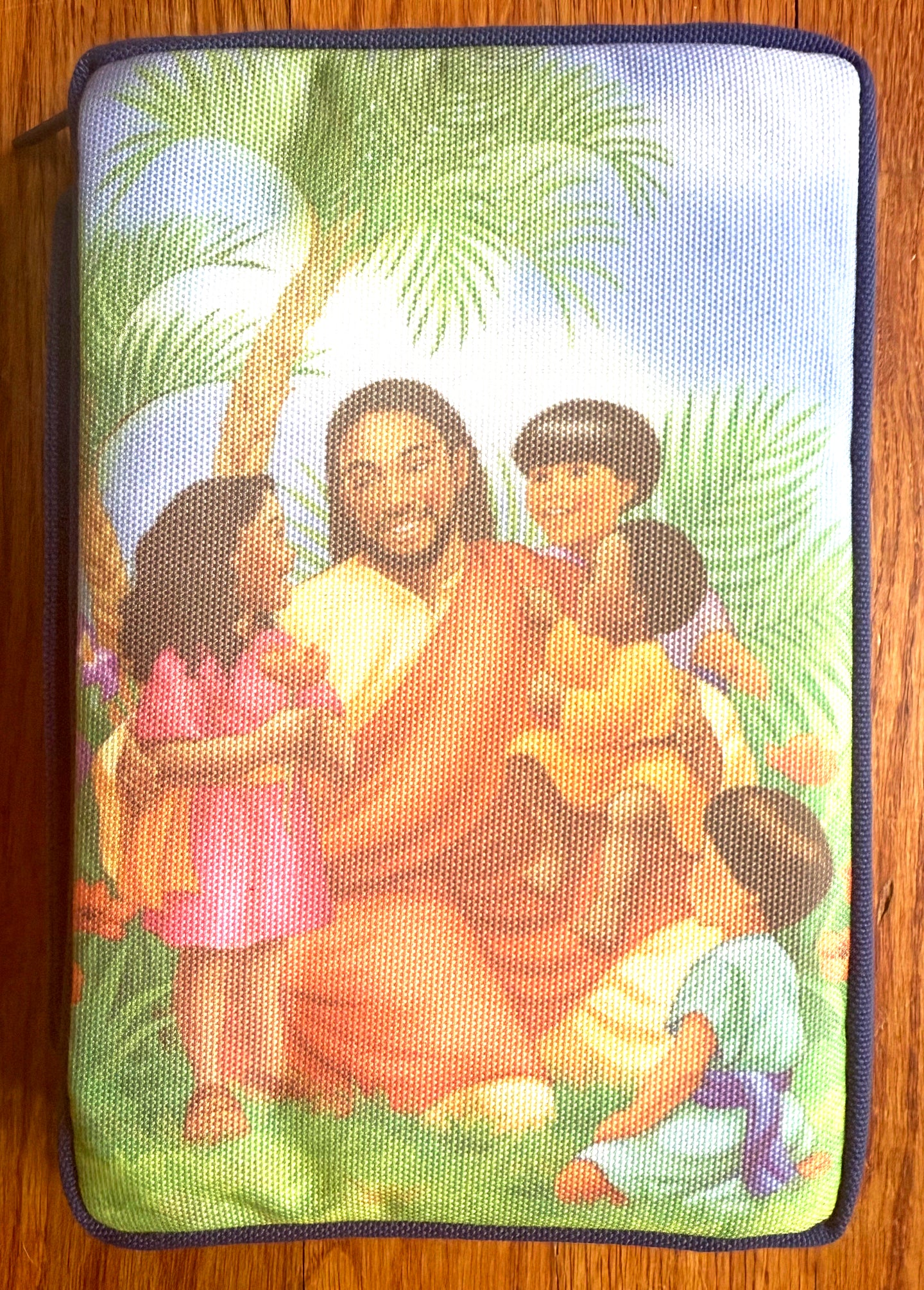 3 Pack Vintage Jesus and the Children Bible Cover - Medium Fit with Zipper