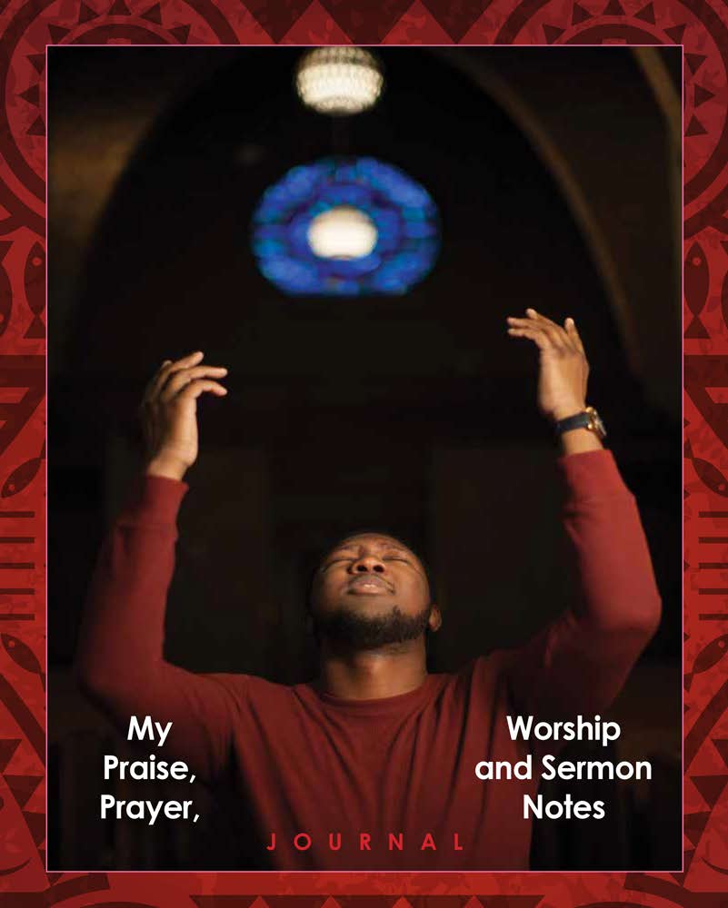 My Praise, Prayer, Worship and Sermon Notes Journal - Man Praising