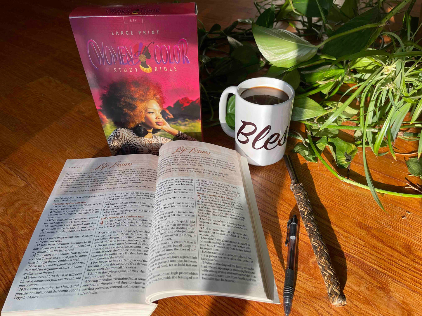 Women of Color Study Bible - Purple Luxleather Softouch Edition