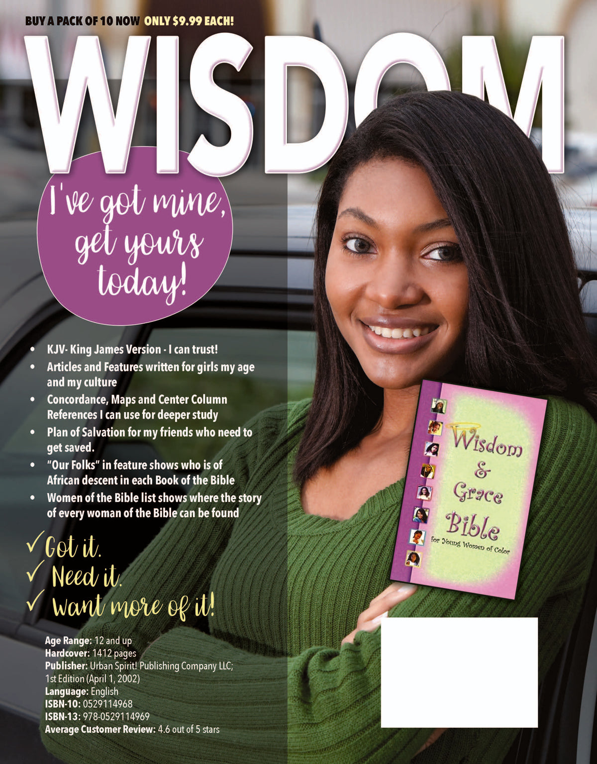 Wisdom and Grace Bible for Young Women of Color