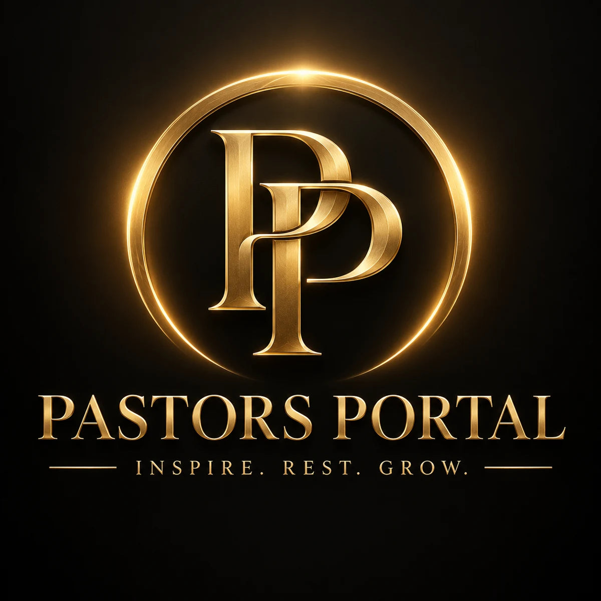 Pastors Portal gold emblem